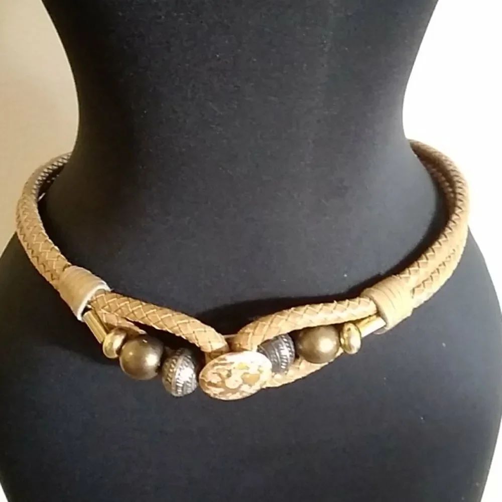 VTG HANDMADE BRAIDED LEATHER BELT - Picture 12 of 16